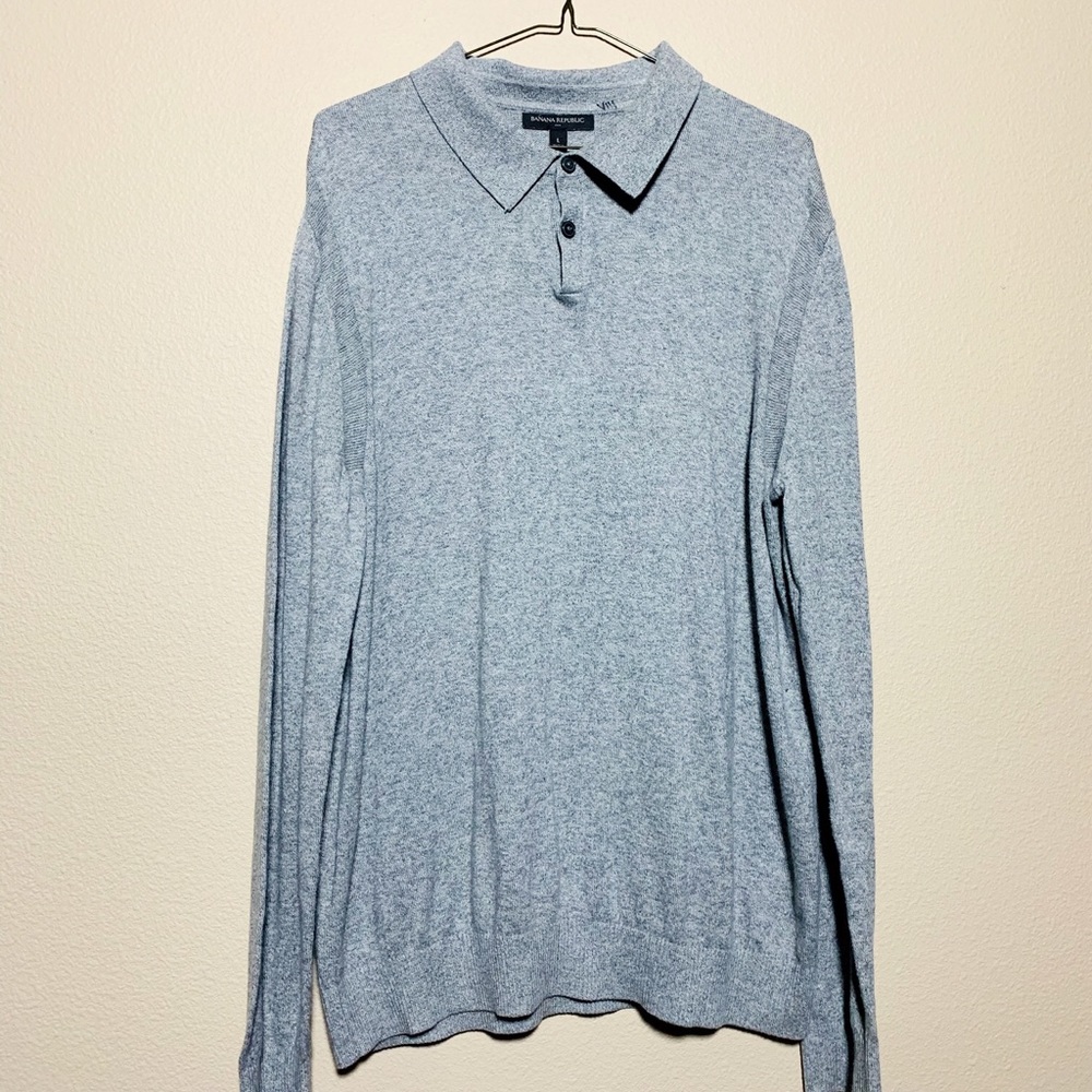 Banana Republica Cashmere Blend Collared Sweater